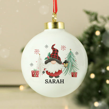 Personalised Gonk Christmas Bauble - MK&JD Gifts