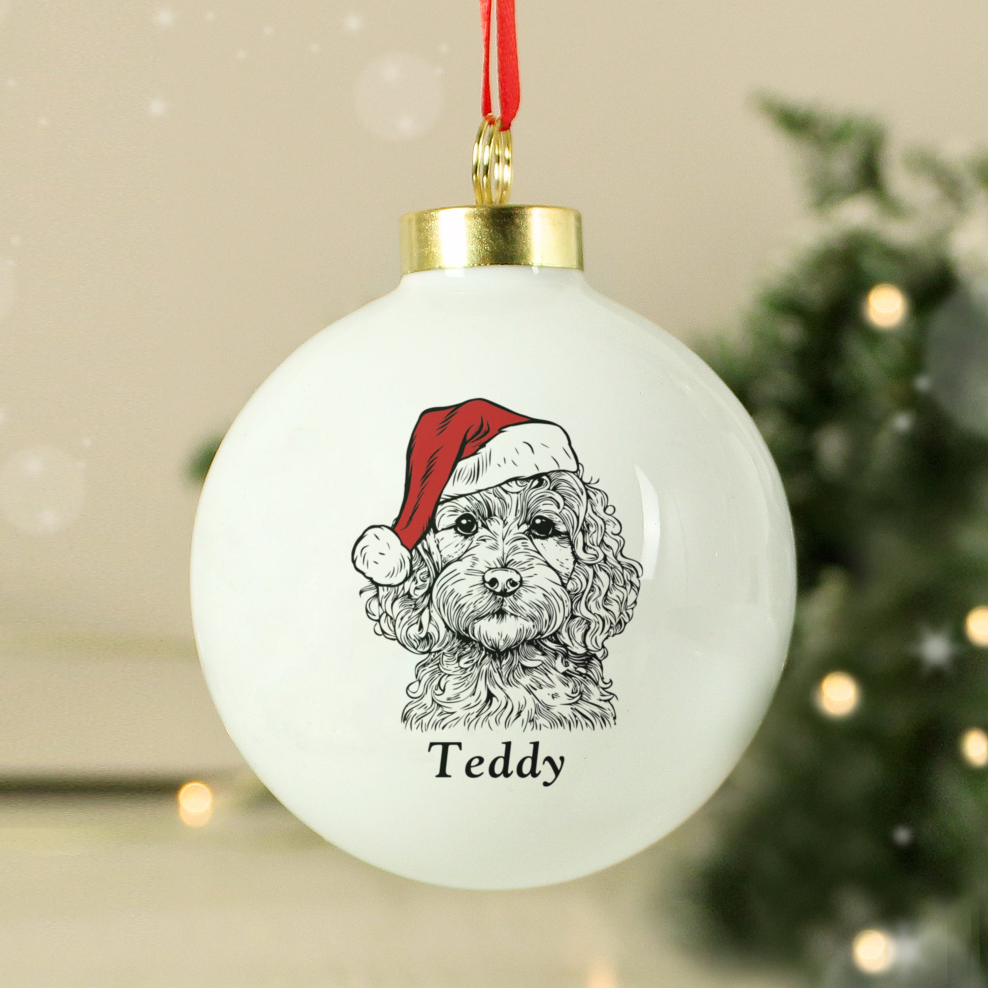 Personalised Dog Breed Christmas Bauble - MK&JD Gifts