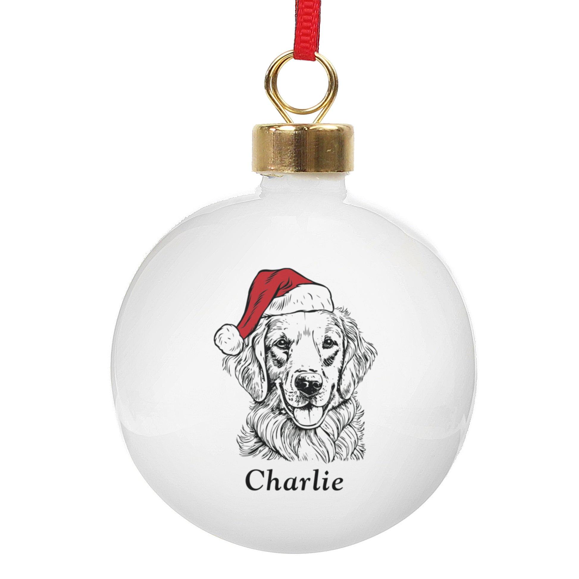 Personalised Dog Breed Christmas Bauble - MK&JD Gifts