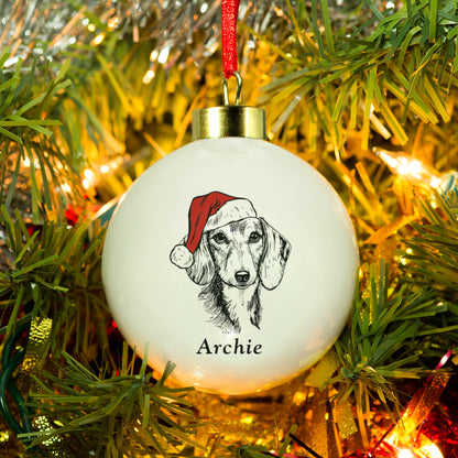 Personalised Dog Breed Christmas Bauble - MK&JD Gifts
