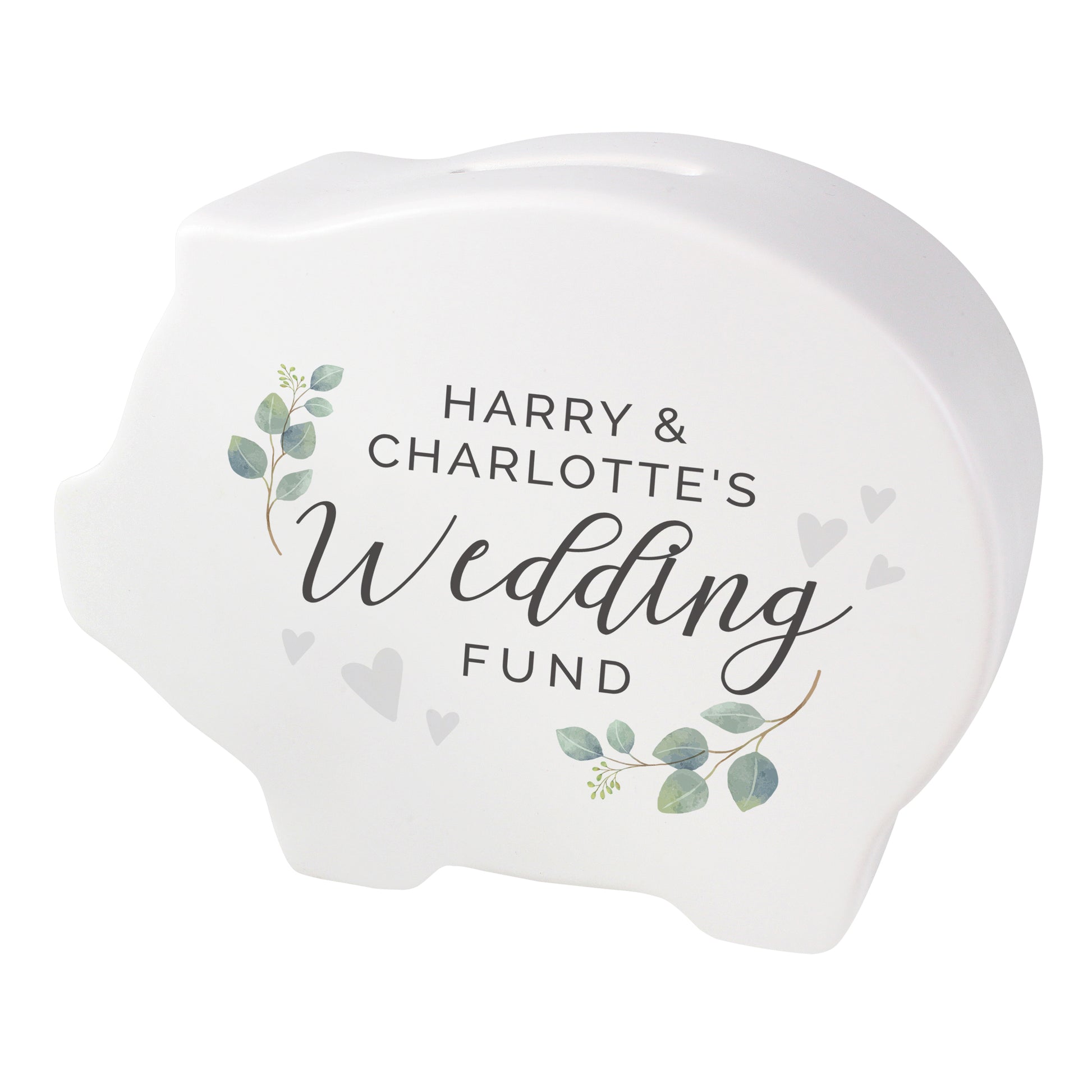 Personalised Wedding Piggy Bank - MK&JD Gifts