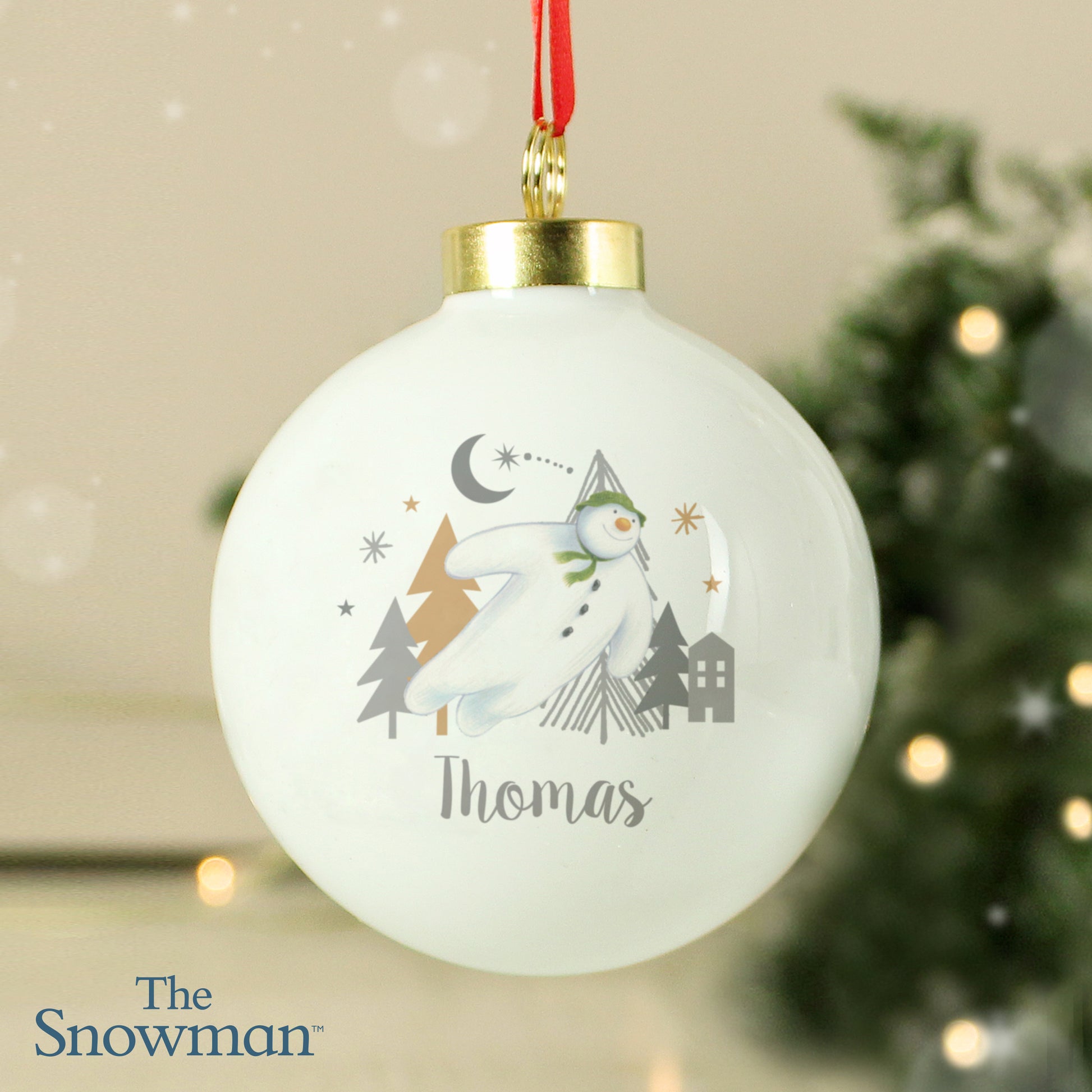 Personalised The Snowman Magical Adventure Bauble - MK&JD Gifts
