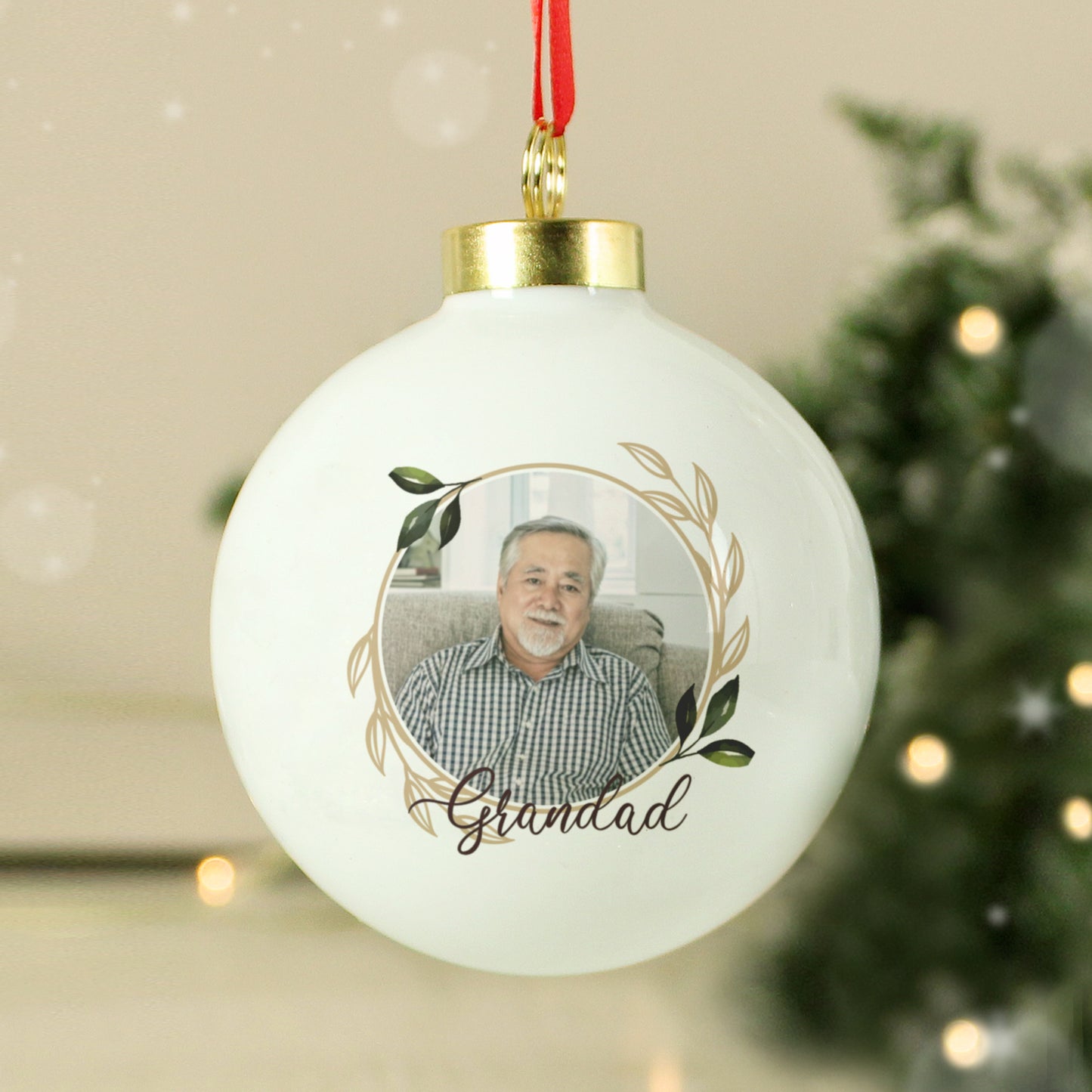 Personalised Photo Upload Memorial Bauble - MK&JD Gifts