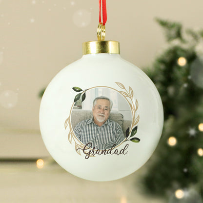 Personalised Photo Upload Memorial Bauble - MK&JD Gifts