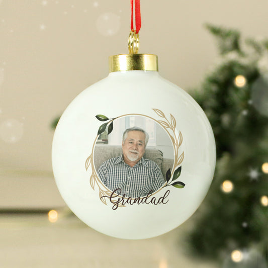 Personalised Photo Upload Memorial Bauble - MK&JD Gifts