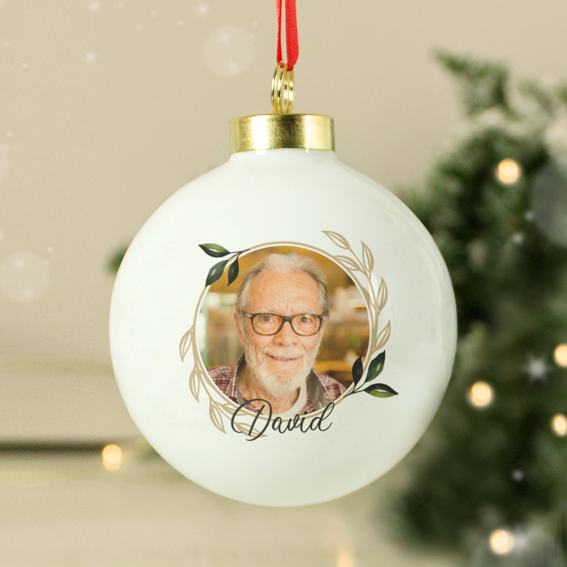 Personalised Photo Upload Memorial Bauble - MK&JD Gifts
