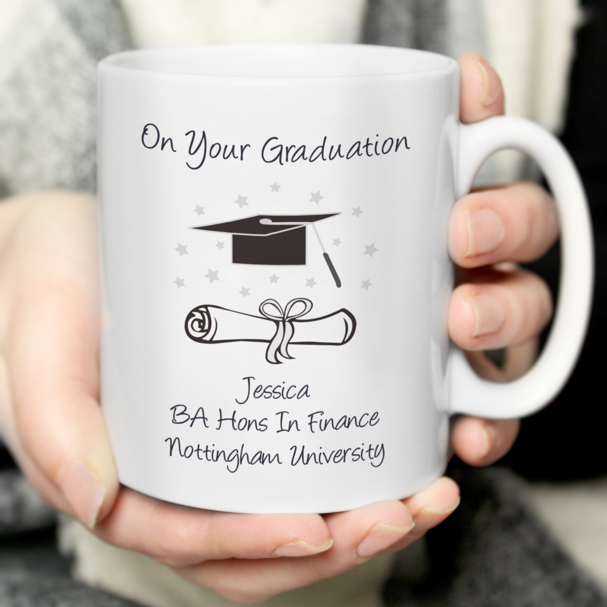 Personalised Graduation Mug - MK&JD Gifts