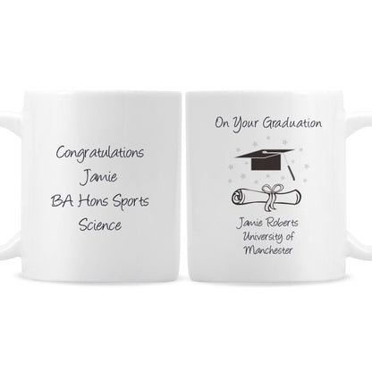 Personalised Graduation Mug - MK&JD Gifts