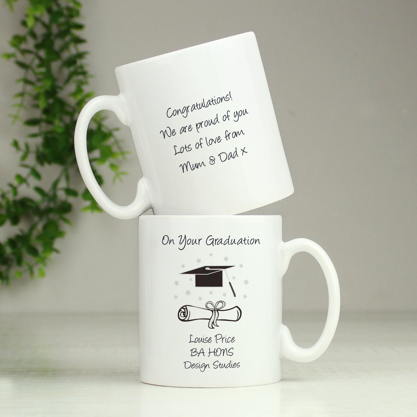 Personalised Graduation Mug - MK&JD Gifts