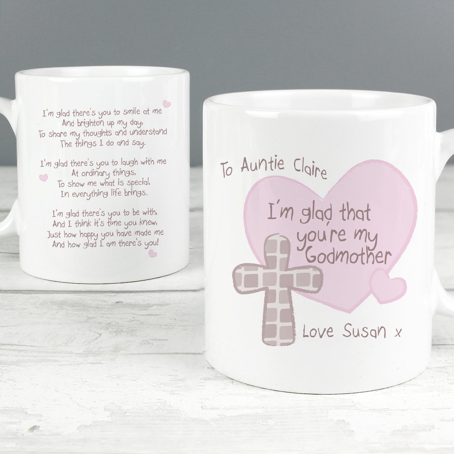 Personalised Godmother Mug - MK&JD Gifts