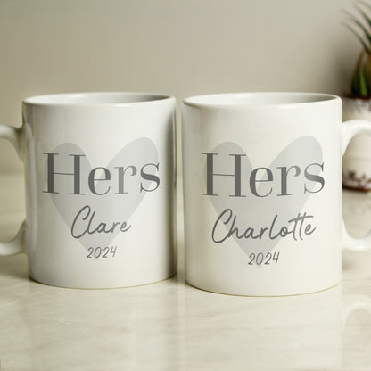 Personalised Couples Mug Set - MK&JD Gifts