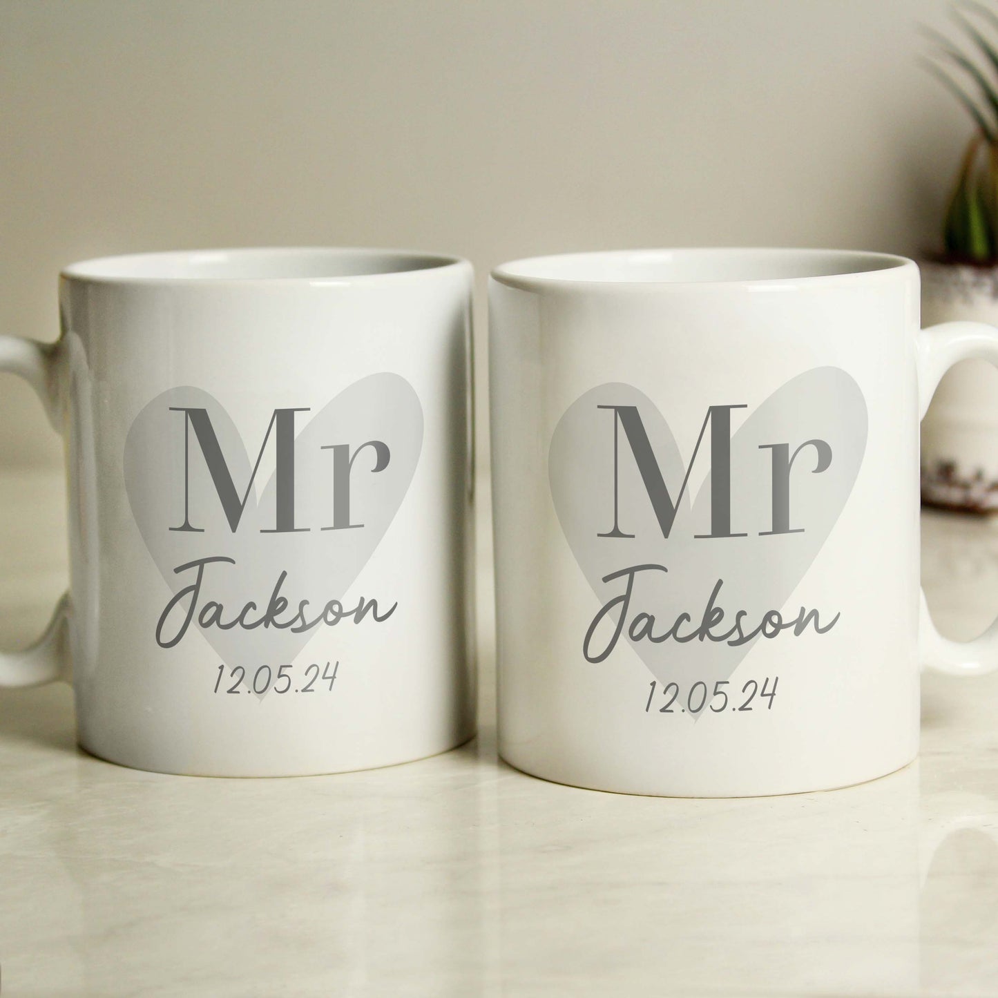 Personalised Couples Mug Set - MK&JD Gifts
