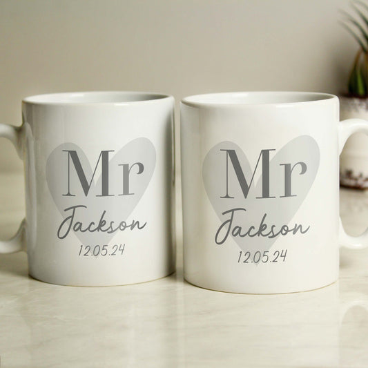 Personalised Couples Mug Set - MK&JD Gifts