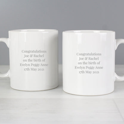Personalised Mummy & Daddy Mug Set - MK&JD Gifts