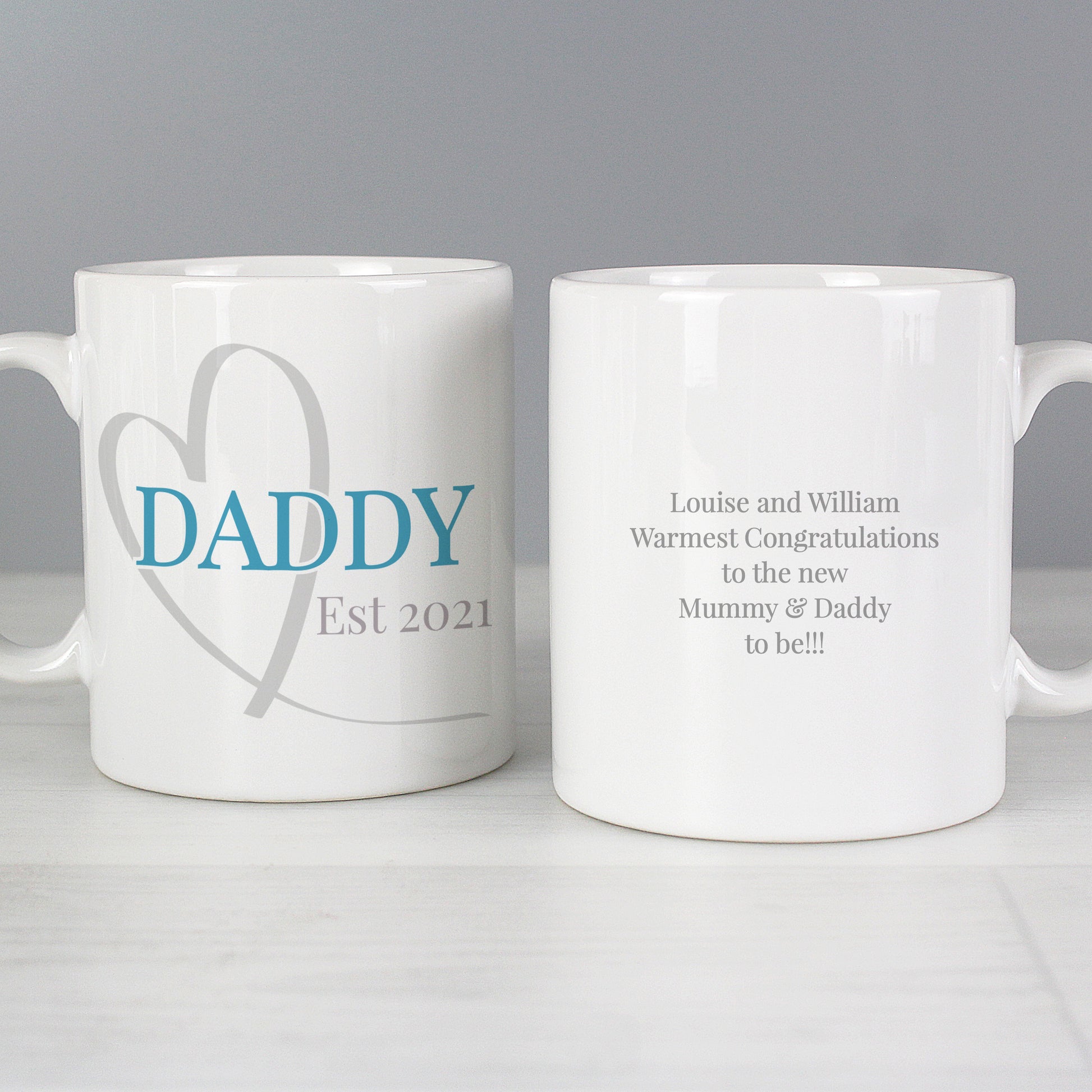Personalised Mummy & Daddy Mug Set - MK&JD Gifts