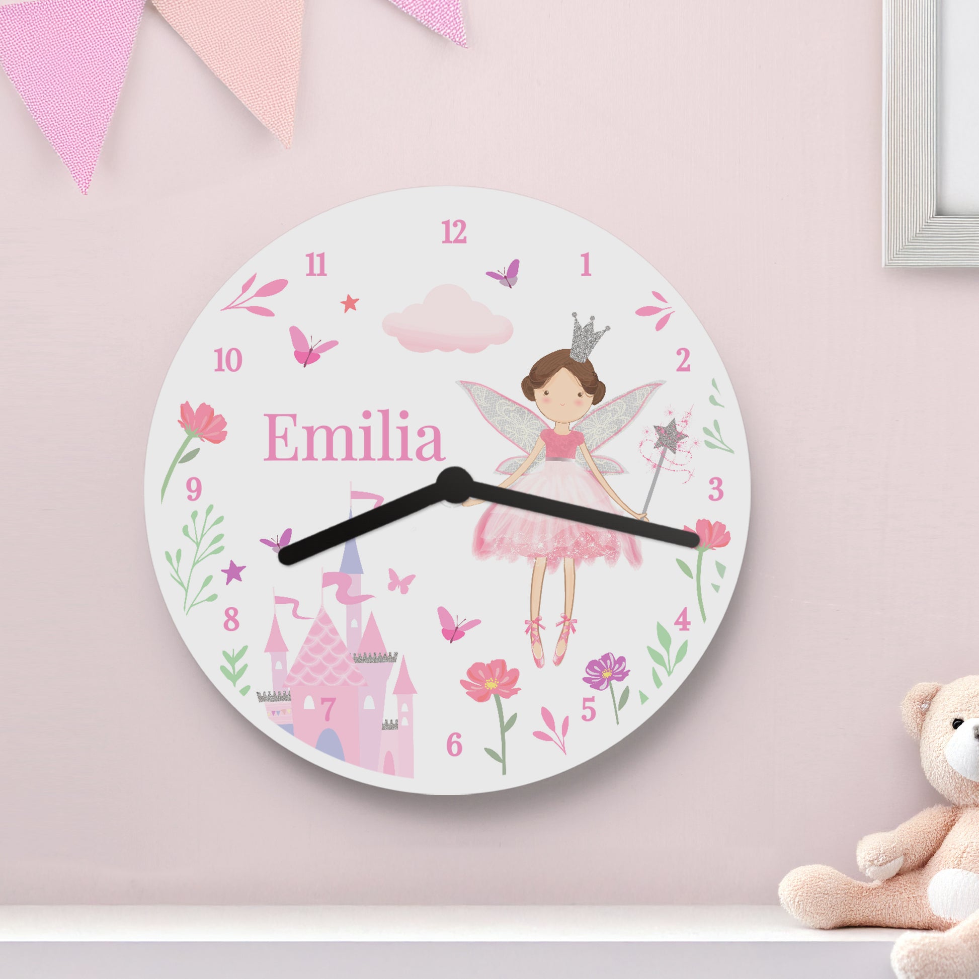 Personalised Fairy Princess Clock - MK&JD Gifts