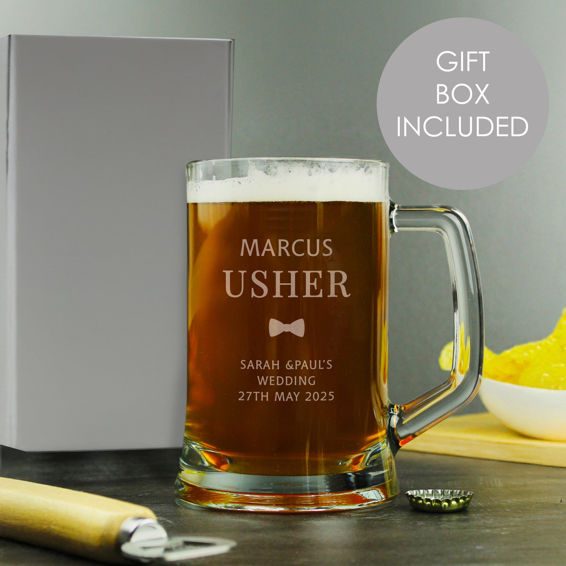 Personalised Usher Pint Stern Tankard - MK&JD Gifts
