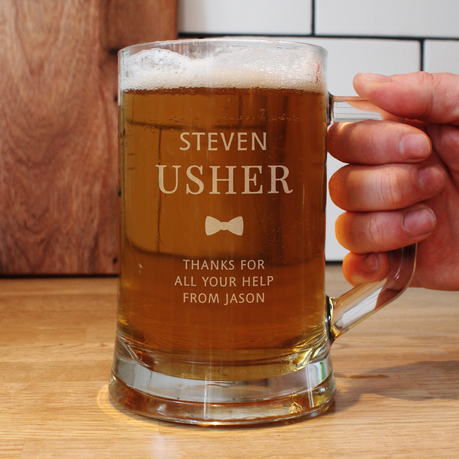 Personalised Usher Pint Stern Tankard - MK&JD Gifts