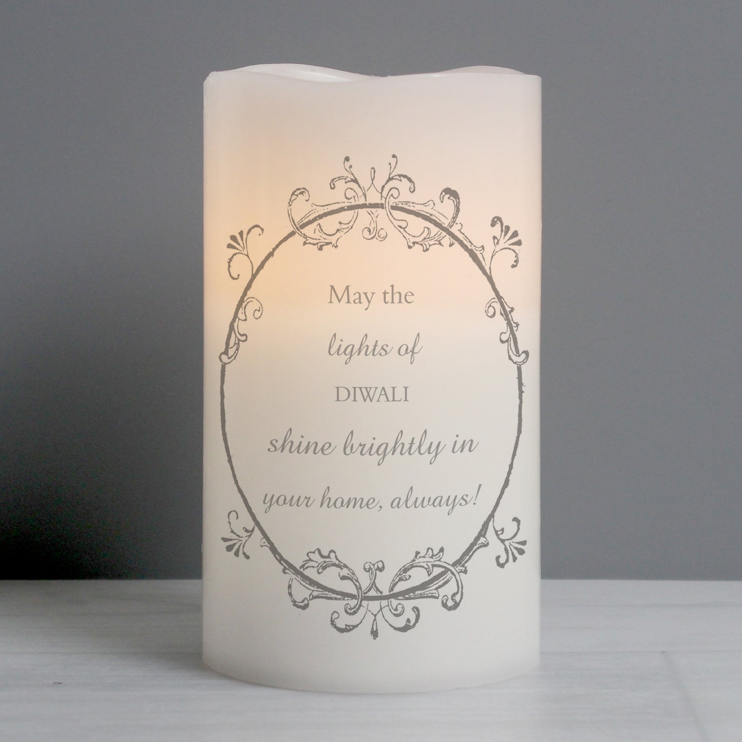 Personalised Ornate Frame LED Candle - MK&JD Gifts