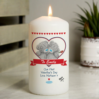 Personalised Me to You Couple Pillar Candle - MK&JD Gifts