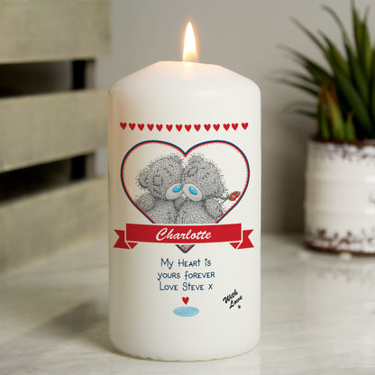 Personalised Me to You Couple Pillar Candle - MK&JD Gifts