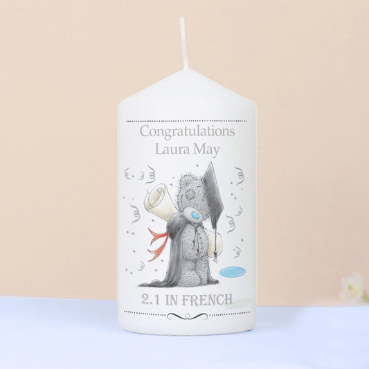 Personalised Me to You Graduation Pillar Candle - MK&JD Gifts
