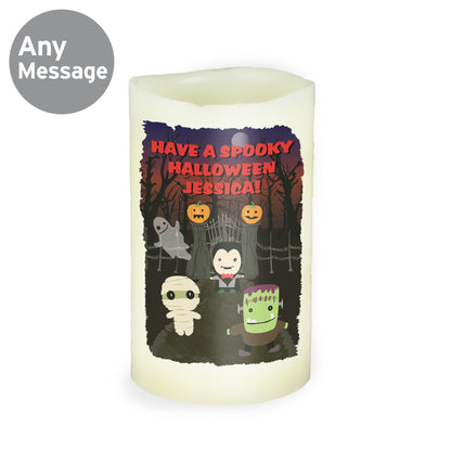 Personalised Halloween LED Candle - MK&JD Gifts