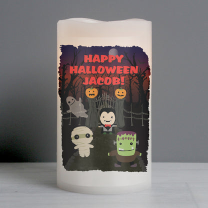 Personalised Halloween LED Candle - MK&JD Gifts