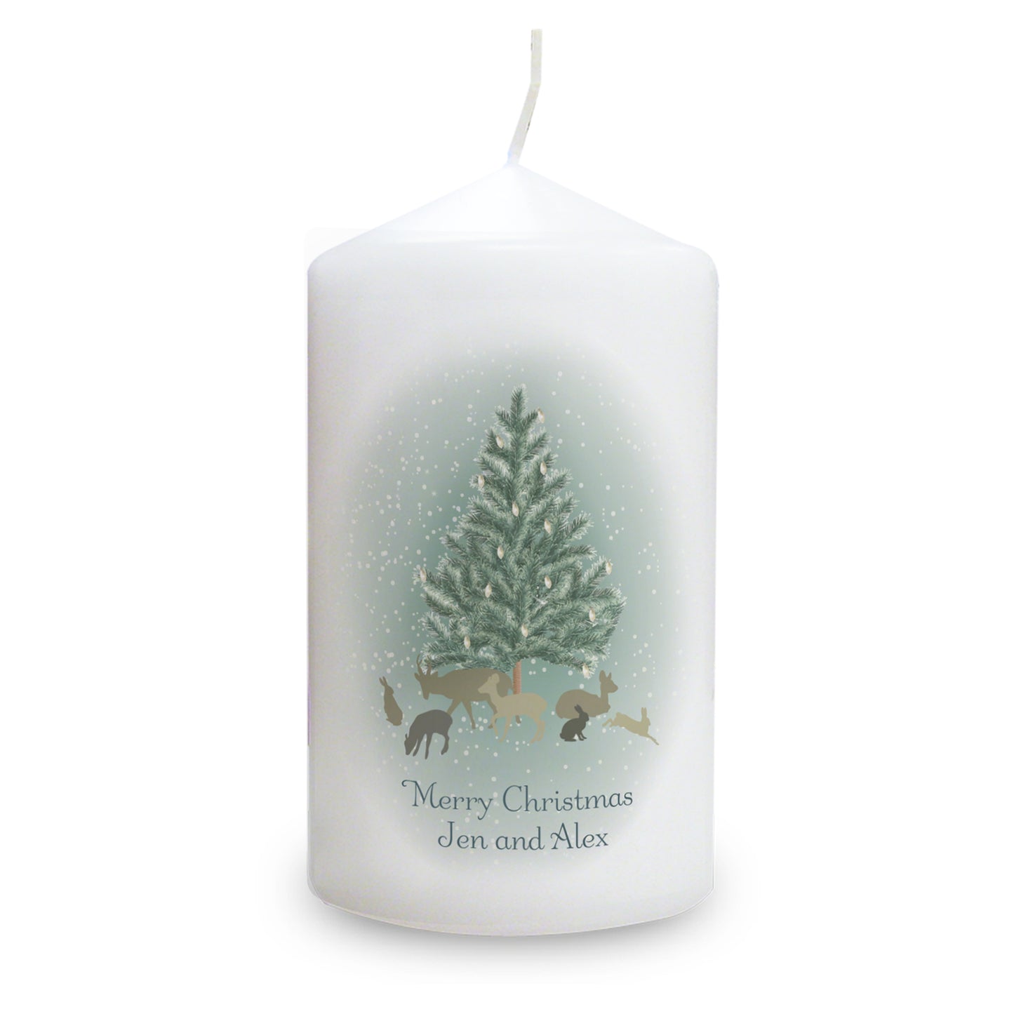 Personalised A Winter's Night Pillar Candle - MK&JD Gifts