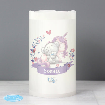 Personalised Tiny Tatty Teddy Unicorn Nightlight LED Candle - MK&JD Gifts