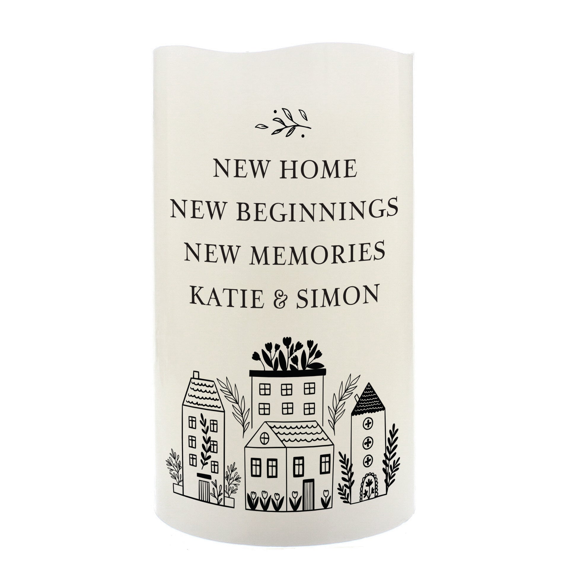 Personalised HOME LED Candle - MK&JD Gifts