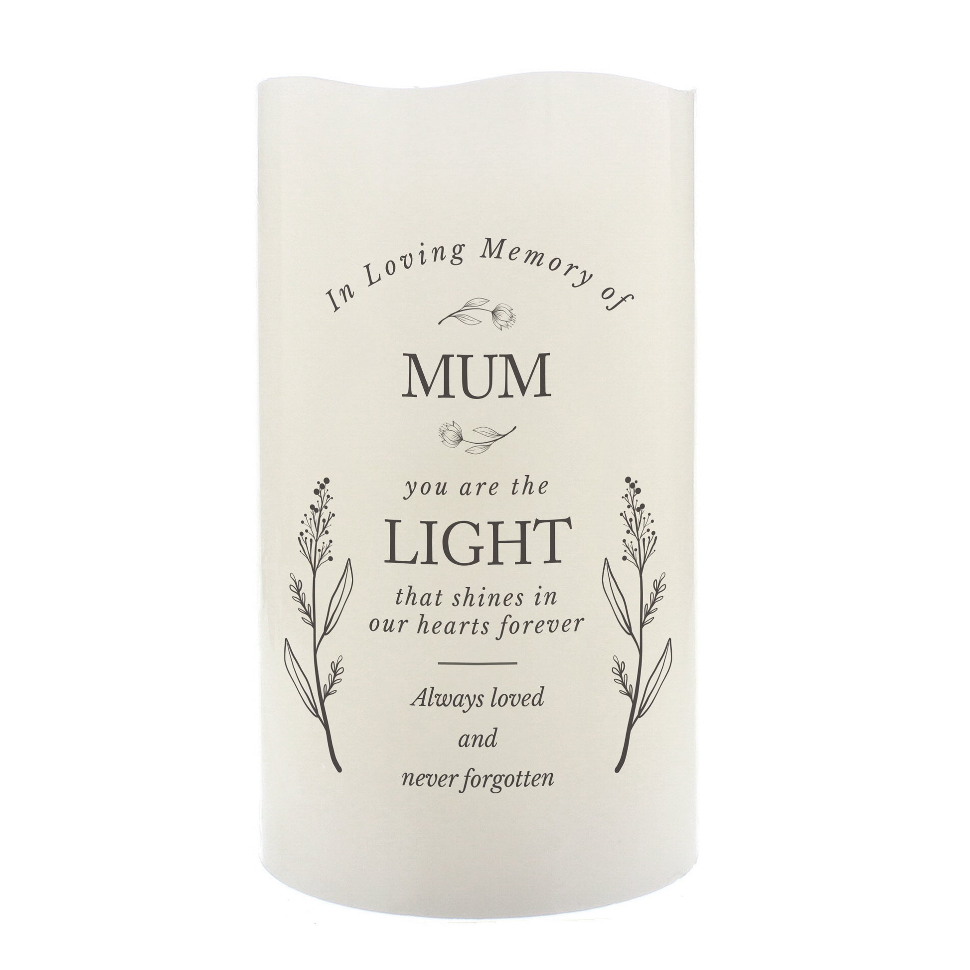 Personalised In Loving Memory LED Candle - MK&JD Gifts