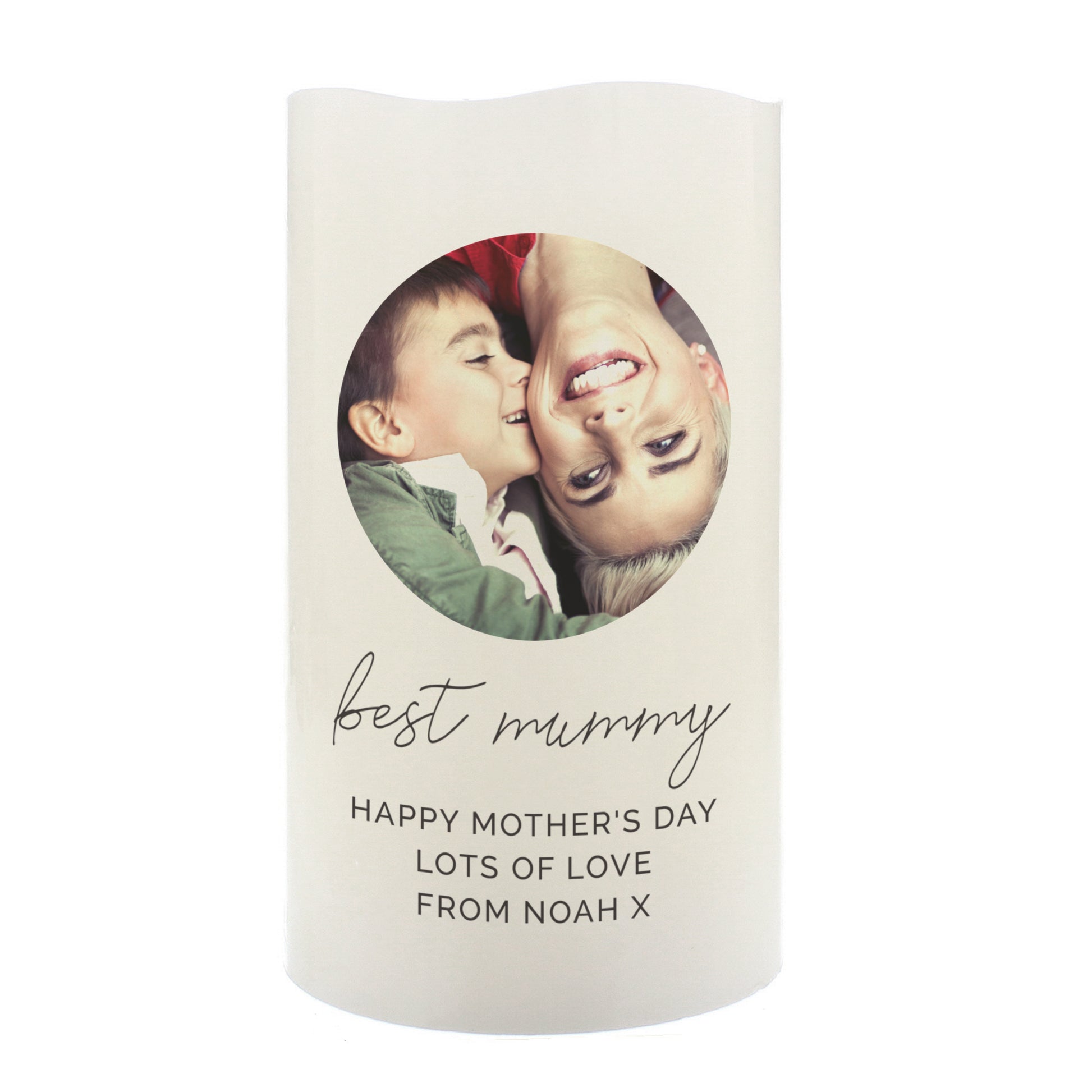 Personalised Photo Upload LED Candle - MK&JD Gifts