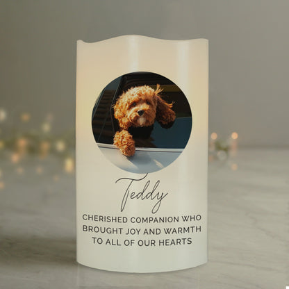 Personalised Photo Upload LED Candle - MK&JD Gifts