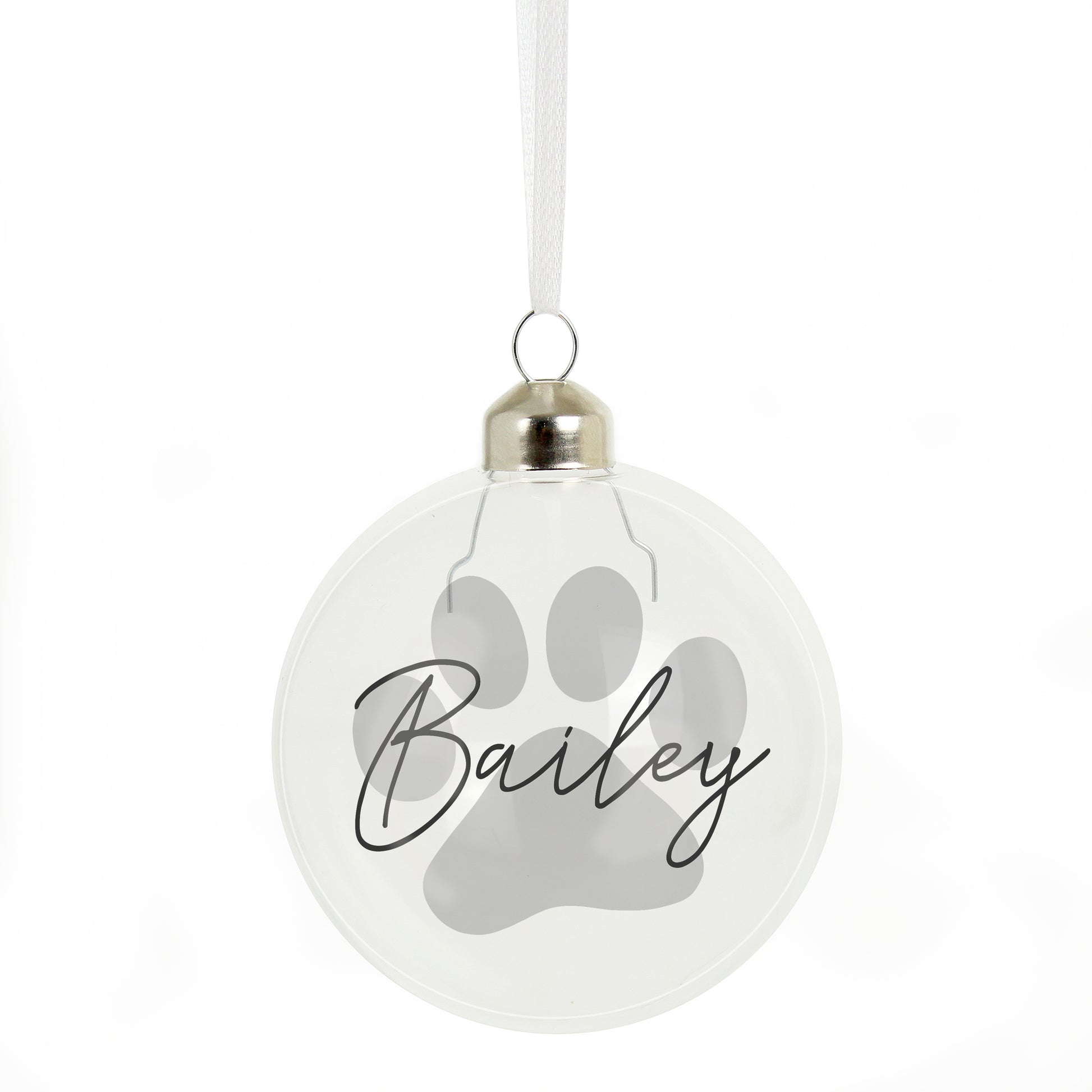 Personalised Pet Glass Bauble - MK&JD Gifts