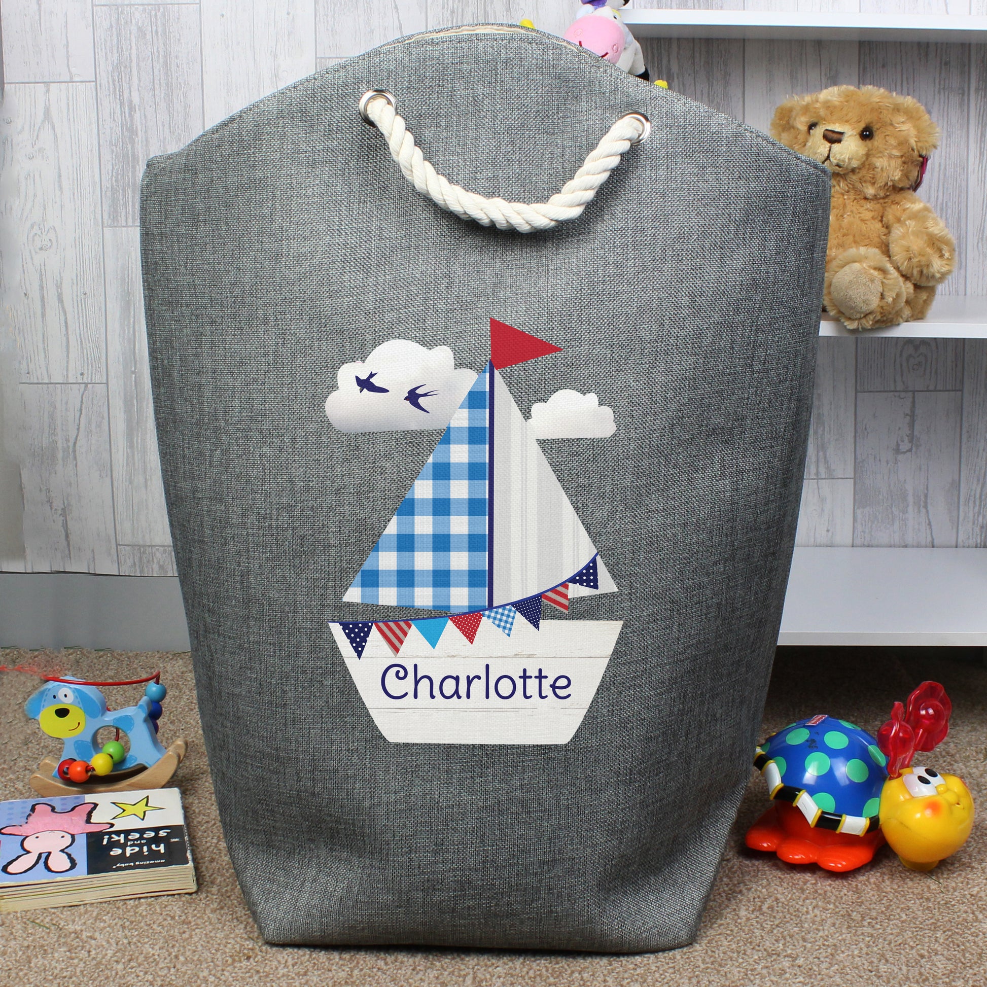 Personalised Sailboat Storage Bag - MK&JD Gifts