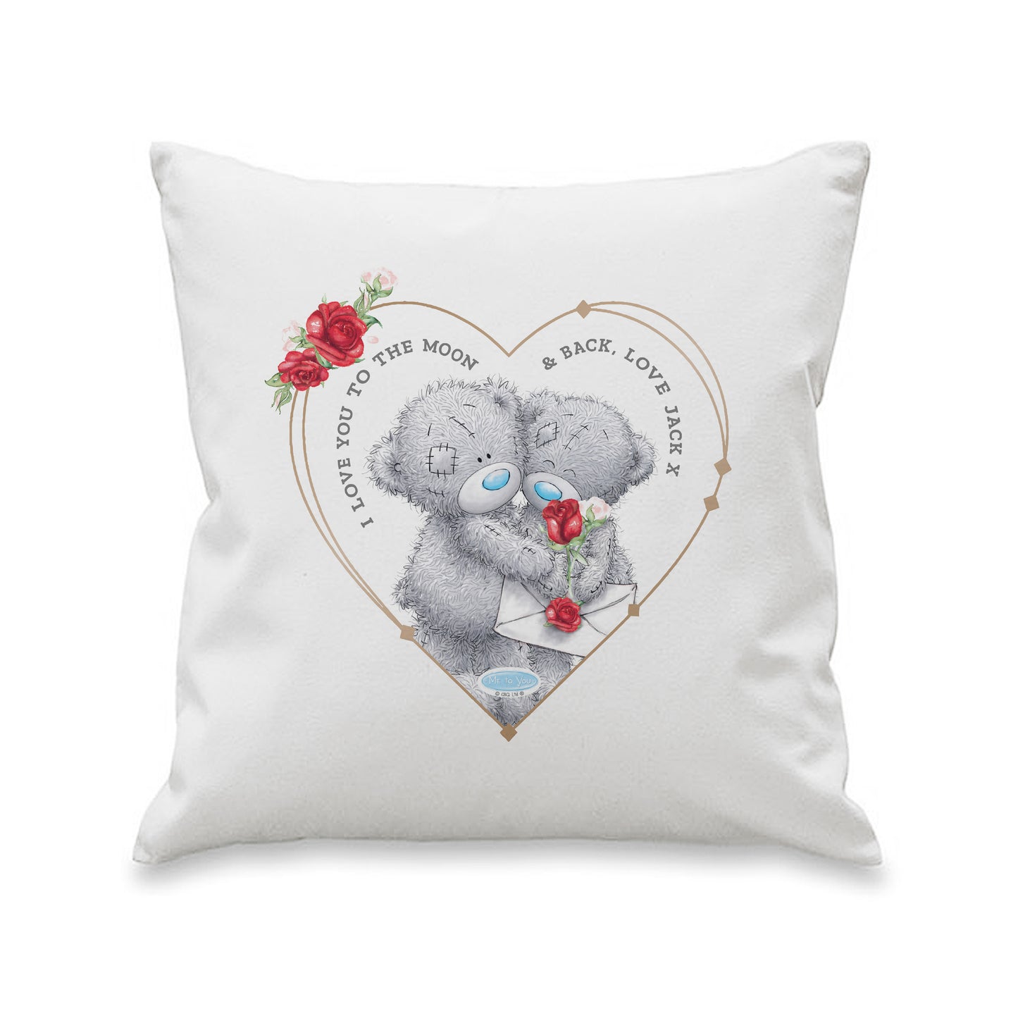 Personalised Me to You Valentine Cushion - MK&JD Gifts
