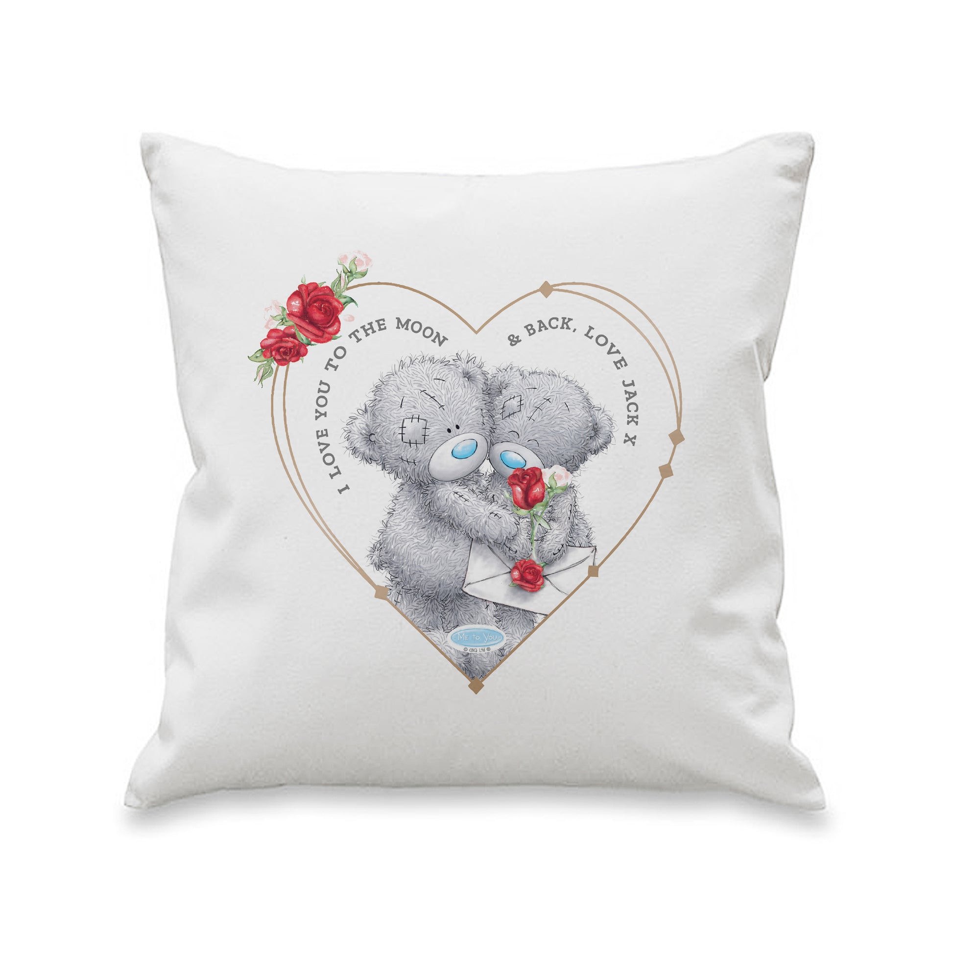 Personalised Me to You Valentine Cushion - MK&JD Gifts