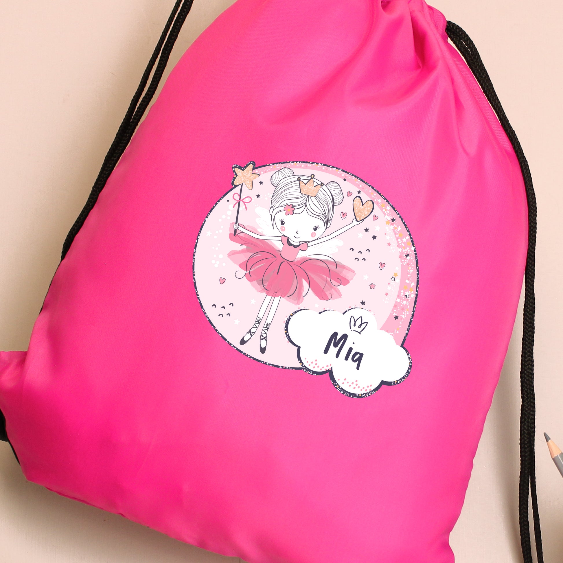 Personalised Fairy Pink Kit Bag - MK&JD Gifts