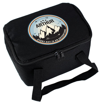 Personalised Adventure Black Lunch Bag - MK&JD Gifts