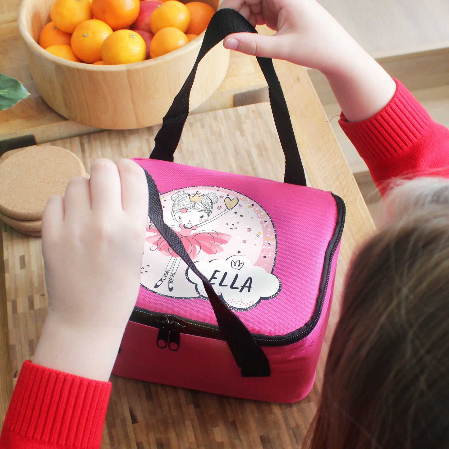 Personalised Fairy Pink Lunch Bag - MK&JD Gifts