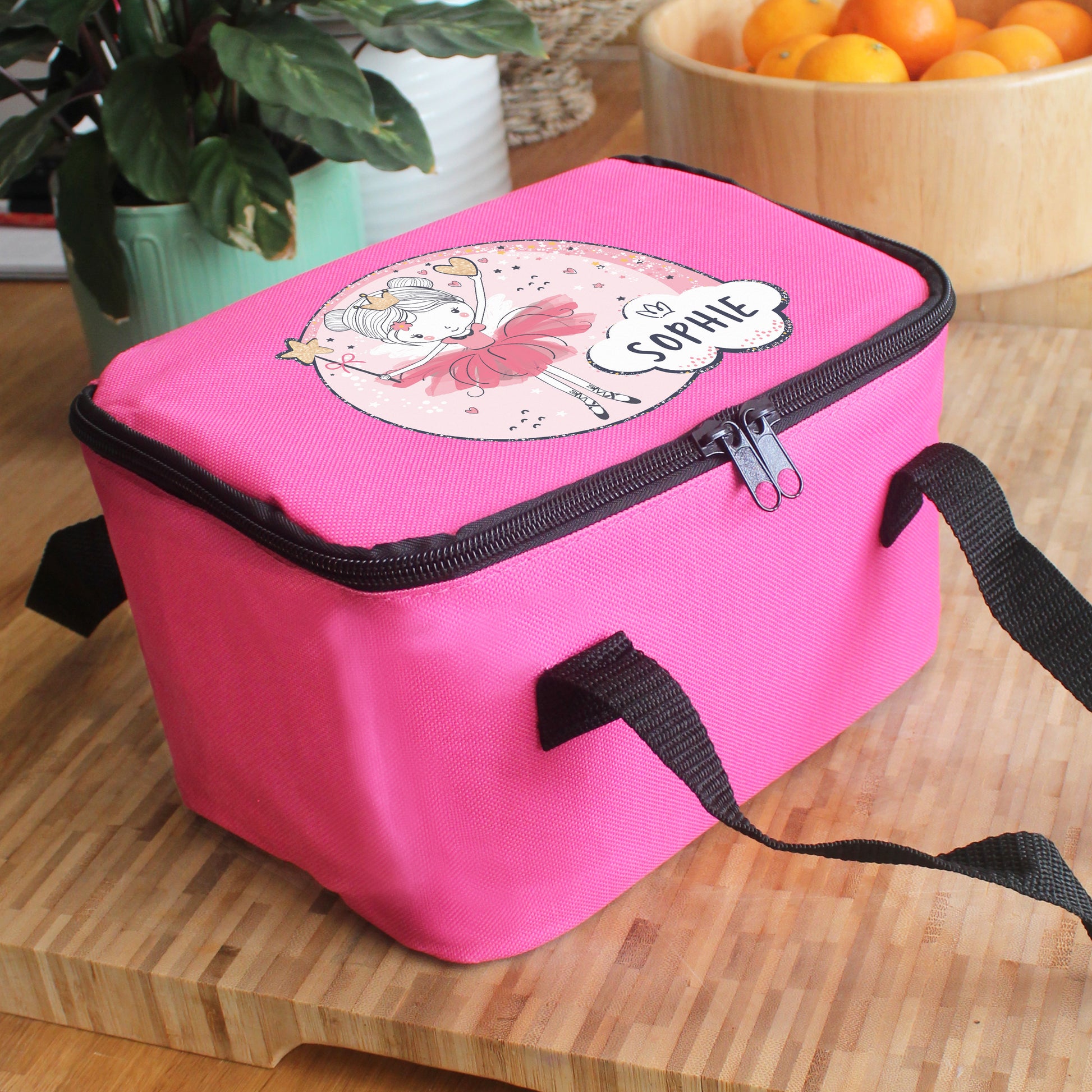 Personalised Fairy Pink Lunch Bag - MK&JD Gifts