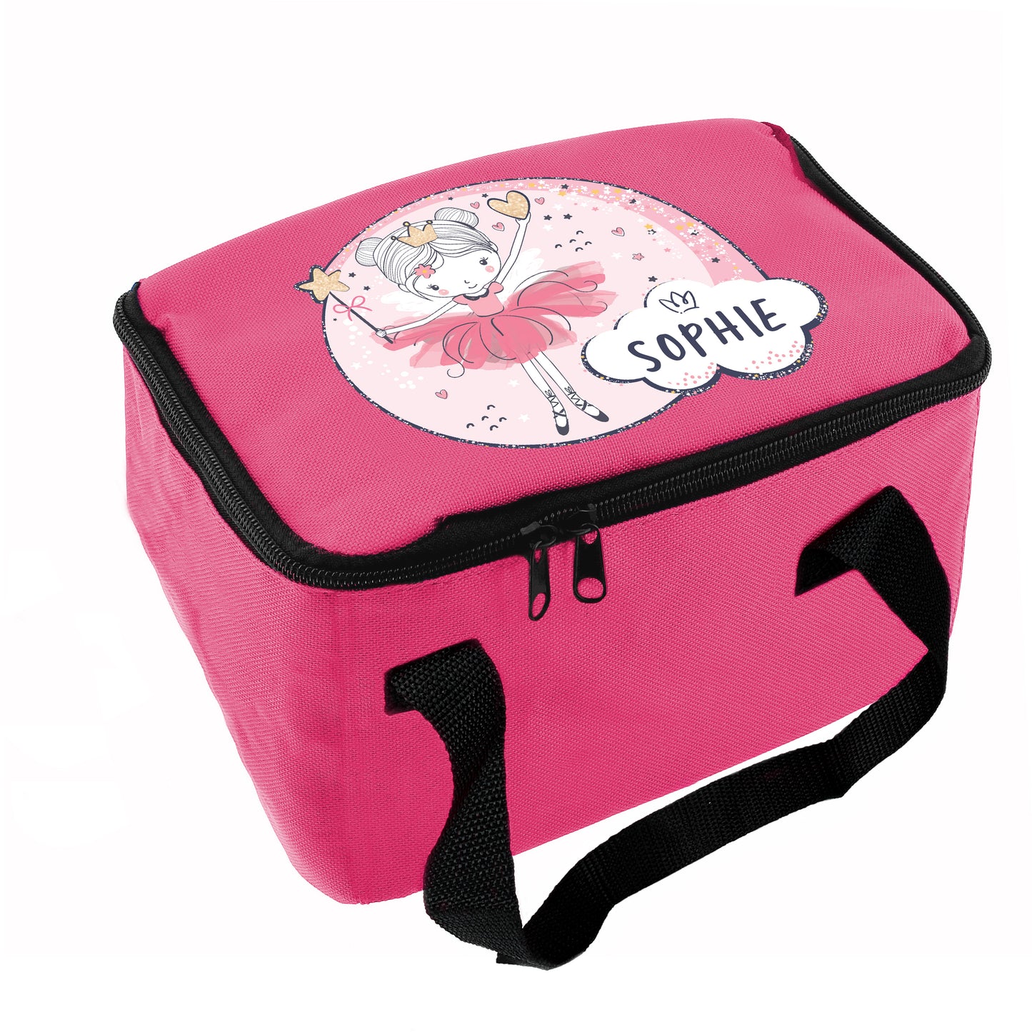 Personalised Fairy Pink Lunch Bag - MK&JD Gifts