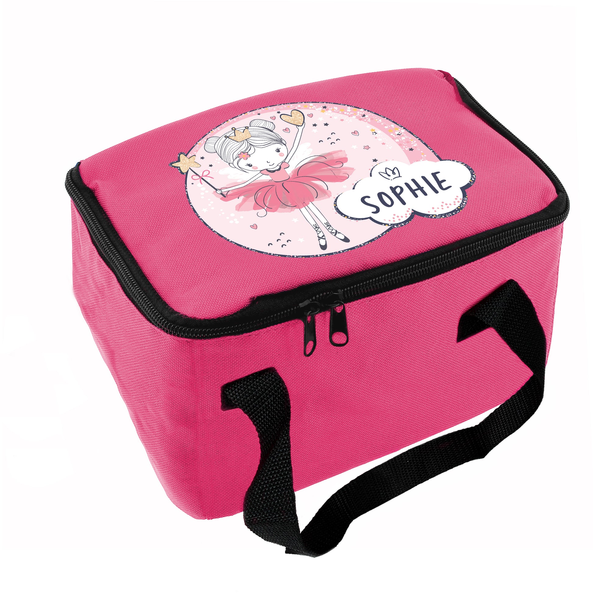 Personalised Fairy Pink Lunch Bag - MK&JD Gifts
