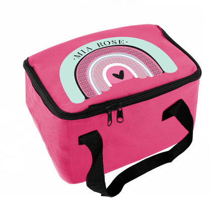 Personalised Rainbow Pink Lunch Bag - MK&JD Gifts