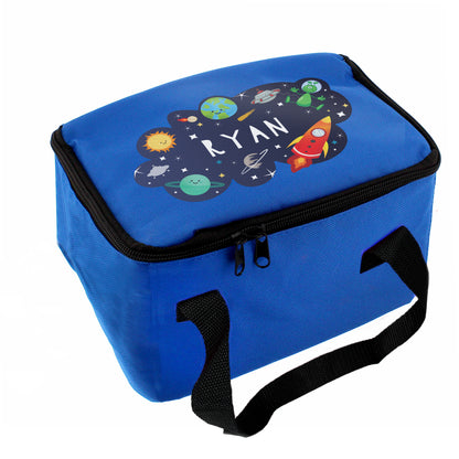Personalised Space Blue Lunch Bag - MK&JD Gifts