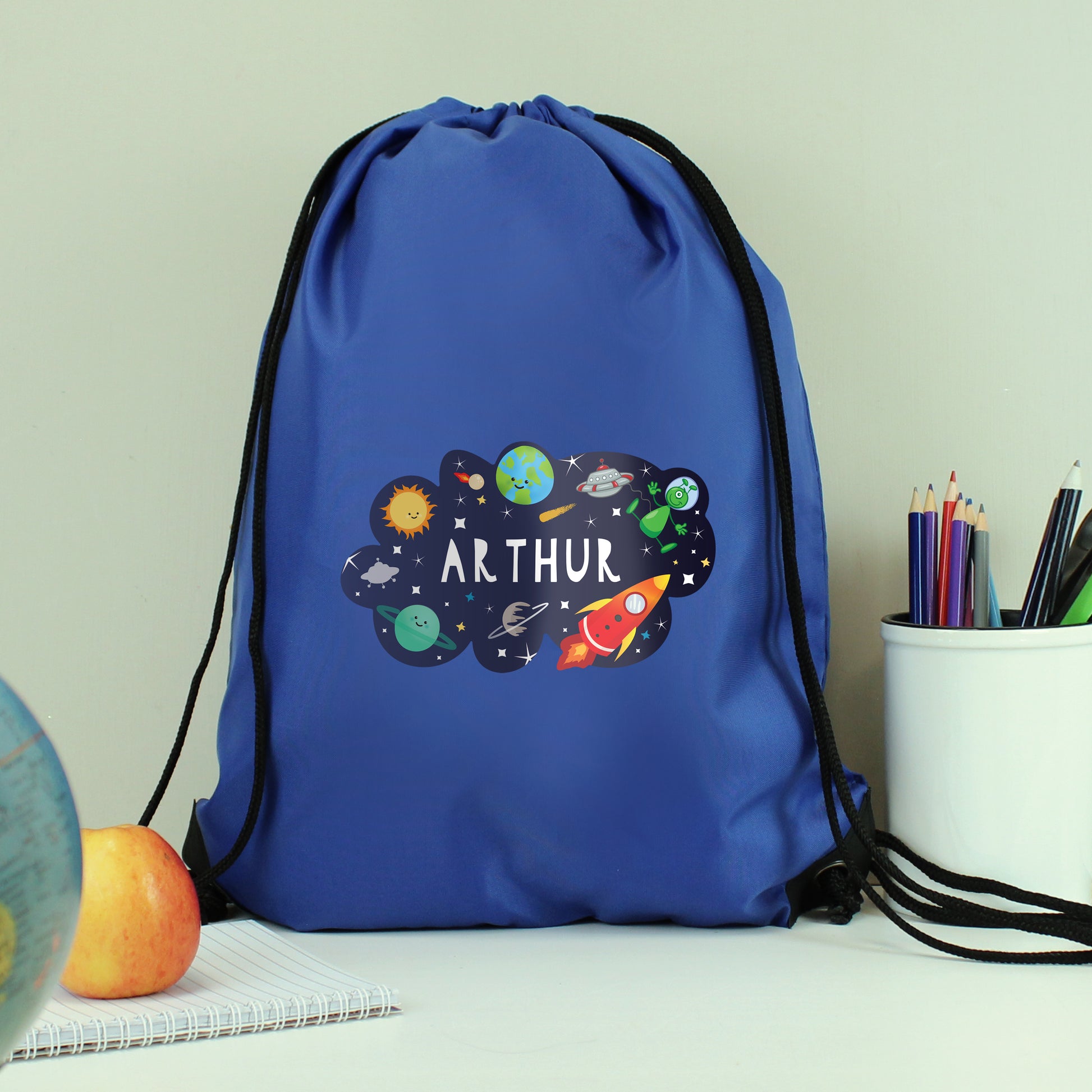 Personalised Space Blue Kit Bag - MK&JD Gifts