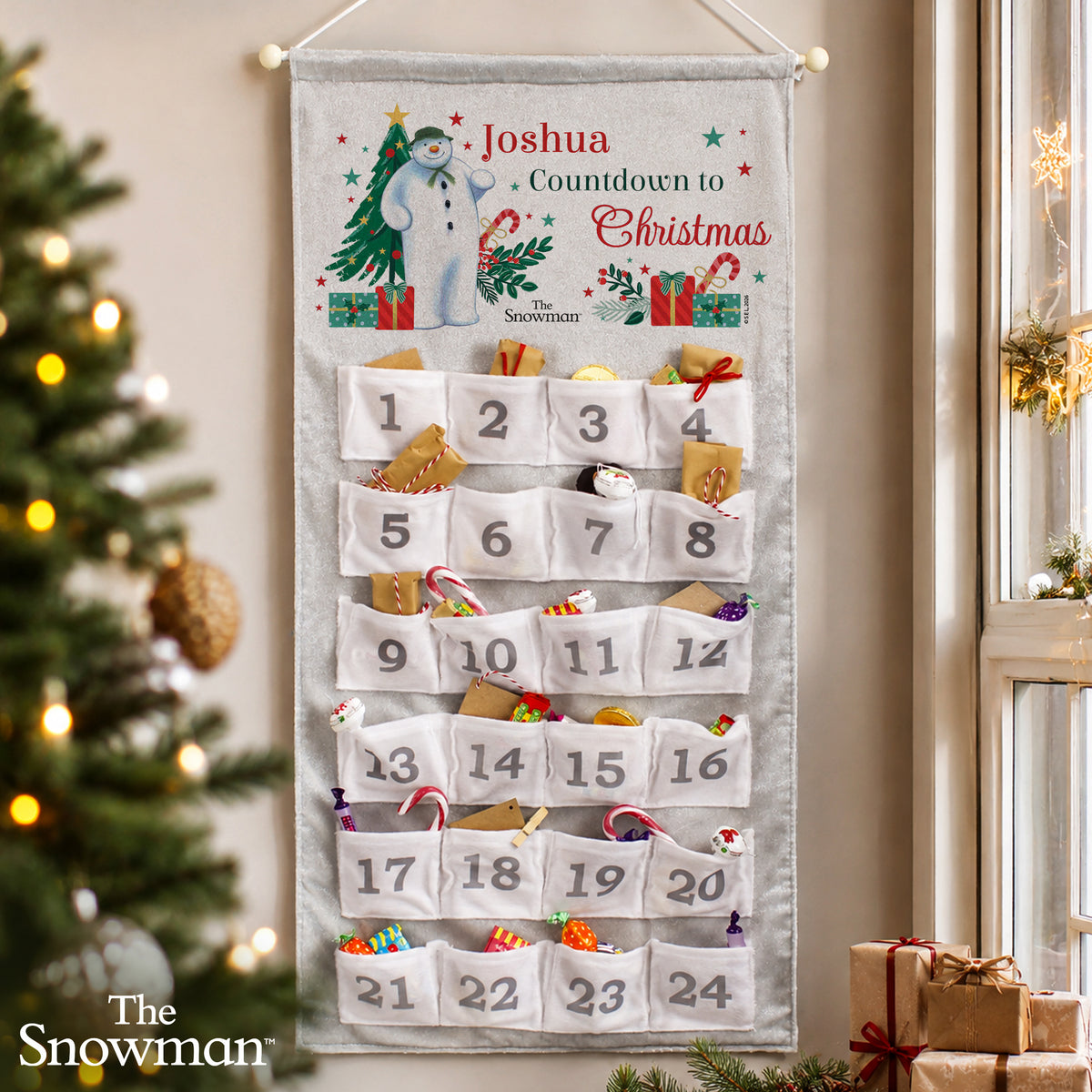 Personalised The Snowman Christmas Wishes Advent Calendar - MK&JD Gifts
