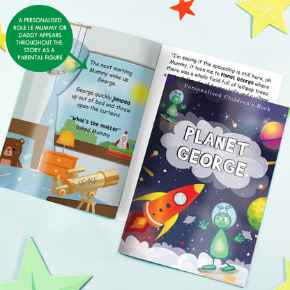 Personalised Space Story Book - MK&JD Gifts
