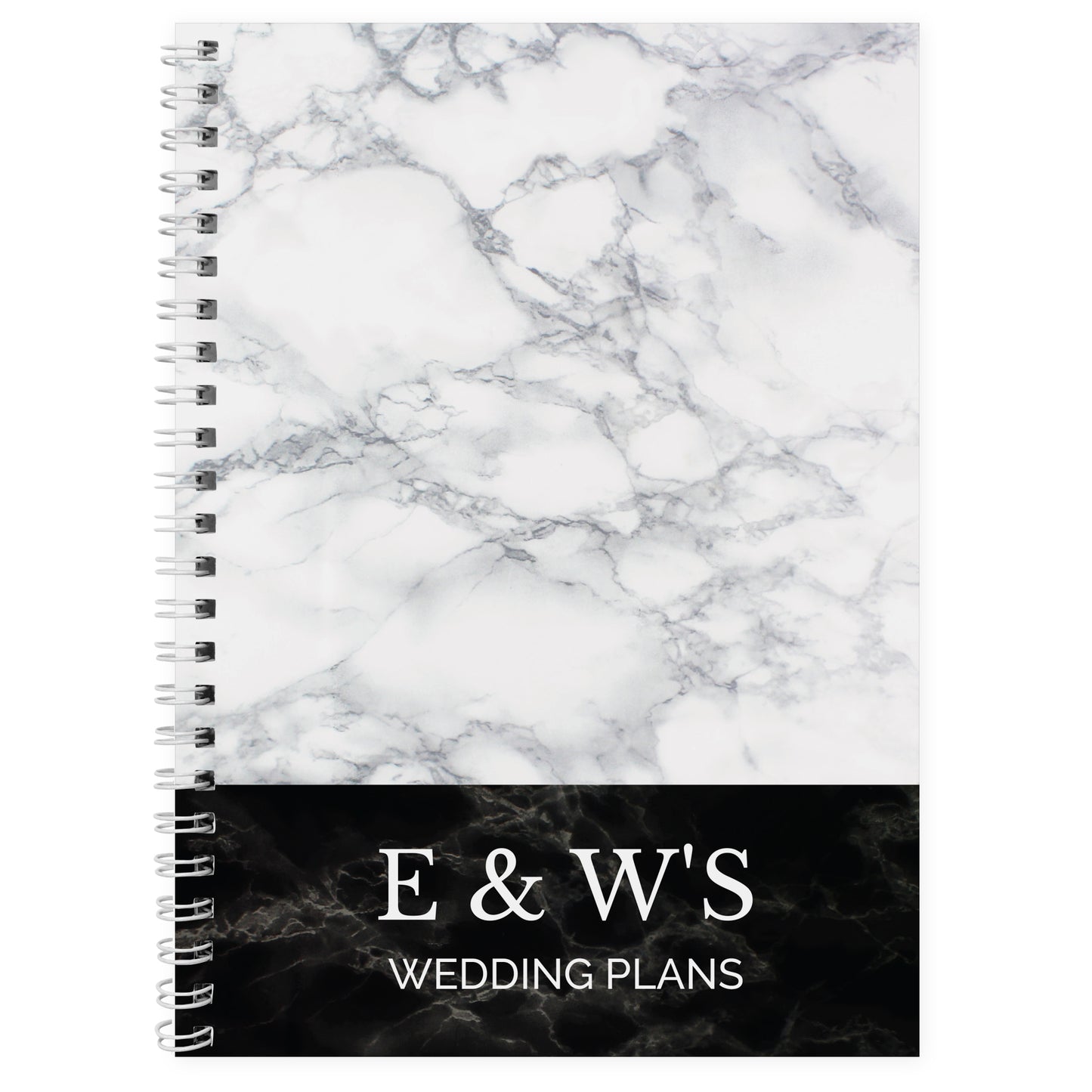 Personalised Marble Effect A5 Notebook - MK&JD Gifts